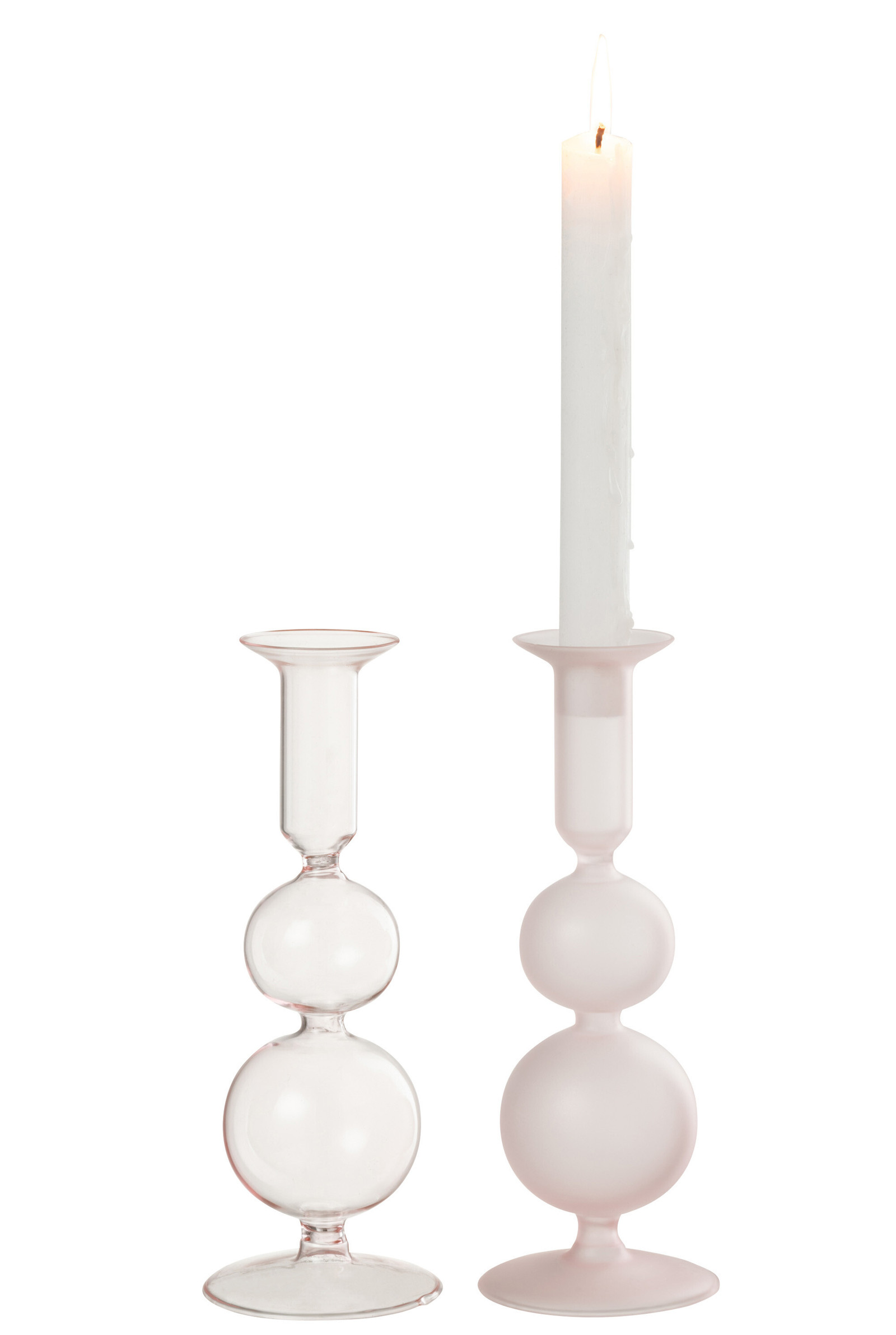 Bougie élégante de 2 tailles, gobelet en cristal bougie chandelier